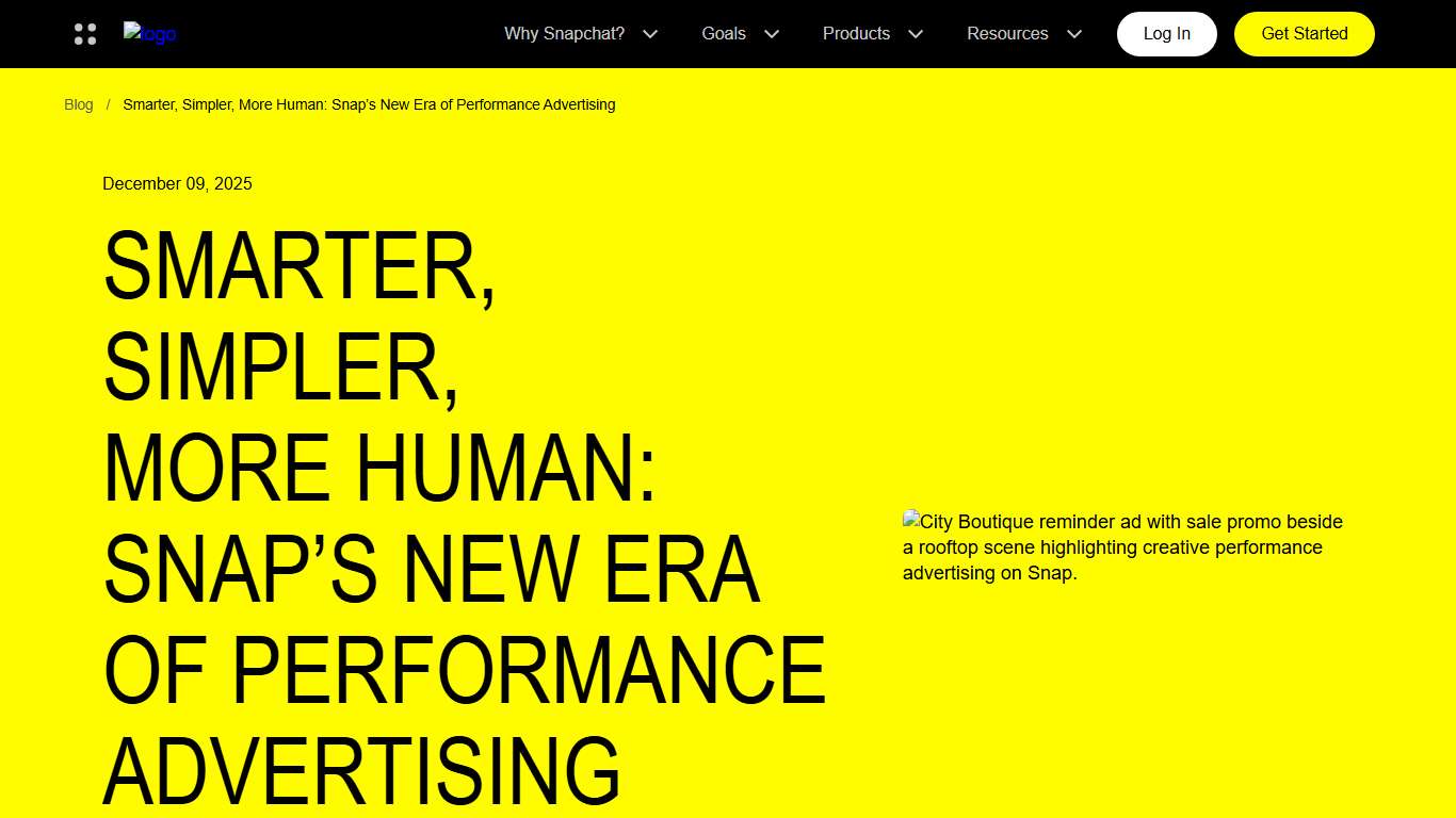 Snap Ad Platform: 2025 Performance & AI Updates, Plus 2026 Outlook | Snapchat for Business